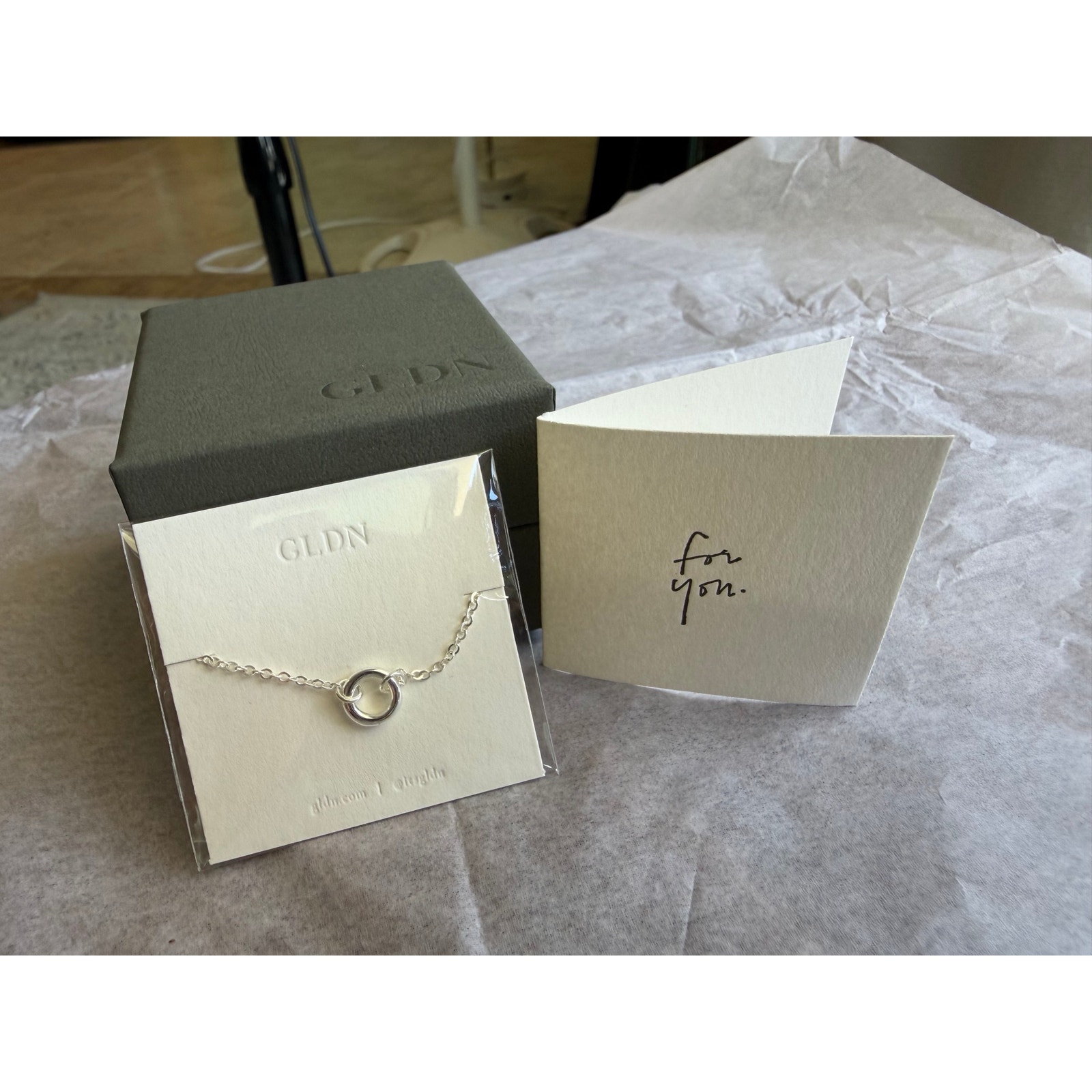 Gldn Charm Holder Dainty Sterling Silver Bracelet — image 2 of 4